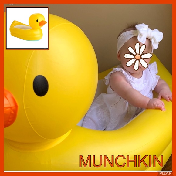 Munchkin Bath, Skin & Hair Munchkin Duck Inflatable Tub Poshmark